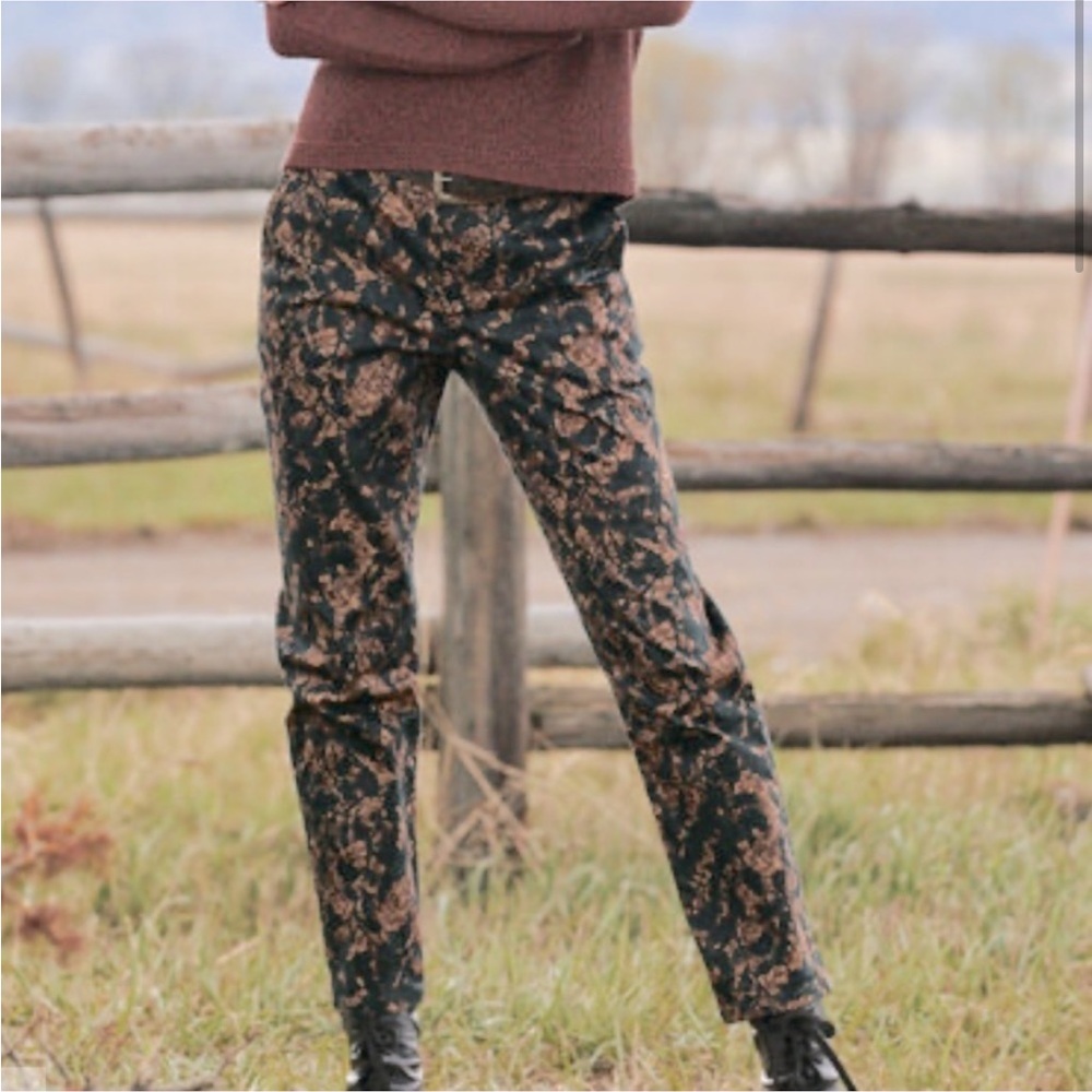 Peruvian Connection Paloma Pants Relaxed Skinny Paisley/Floral